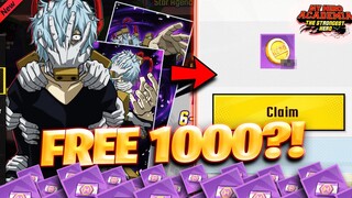 1000 FREE HERO COINS?! 😮 *NEW* CHARACTER CONFIRMED & MORE! (My Hero Academia: The Strongest Hero)