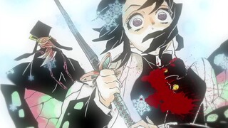 Di Kimetsu no Yaiba, apa maksud dari gestur ninja kupu-kupu sebelum kematiannya? Saya tidak bisa men