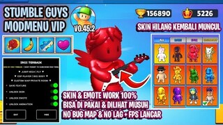 Update‼️Stumble Guys Mod Menu Apk v0.45.2 Terbaru Emote & Skin 100% Work All Device