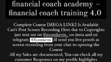Financial Coach Academy – Financial Coach Training 4.0 course is available at low cost intrested dme