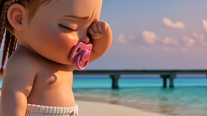a 3D baby cartoon