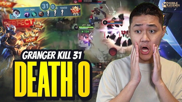 JEJE MAIN GRANGER PERFECT GAMEPLAY KILL 31 MATI 0 GOKIL! - Mobile Legends