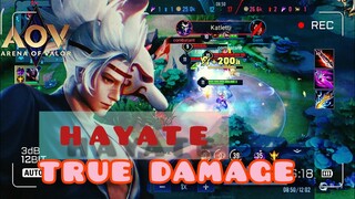 AoV : HAYATE GAMEPLAY | TANK DESTROYER | ARENA OF VALOR #arenaofvalor #aov #hayate #amadeusmoba