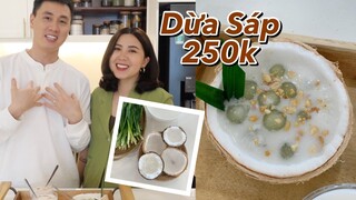 2 QUẢ DỪA GẦN 500 NGÀN NẤU CHÈ CÓ NGON KHÔNG ?