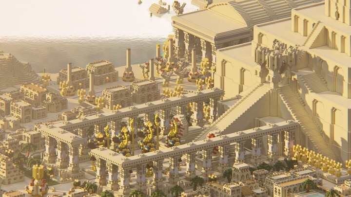 The transformed desert temple!