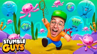 CAZANDO SKINS de BOB ESPONJA🤑🦀!! (nivel imposible) - Stumble Guys