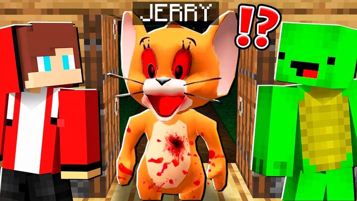 Dont Open Door to CURSED JERRY vs Mikey and JJ at 3am in Minecraft Maizen !