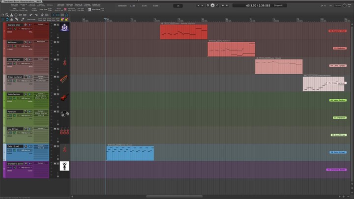 Teardown of final part of Cue 07 - "Reverberations" (Score of aborted film) [TURN ON CAPTIONS!]