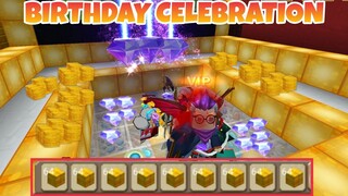 🔴MY BIRTHDAY CELEBRATION IN SKYBLOCK 🎂 🎊🎉 -SKYBLOCK BLOCKMAN GO