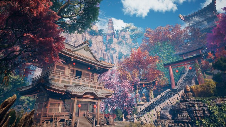 【个人练习作品】UE4国风场景搭建