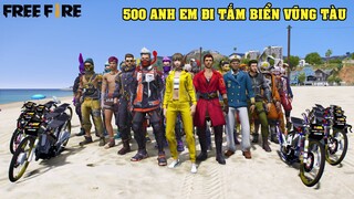 GTA 5 Free Fire Kéo 500 Anh Em Đi Tắm Biển Vũng Tàu Bằng Xe Drag Độ !