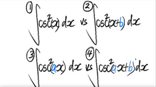 trig integral a) ∫csc^2(x) dx
