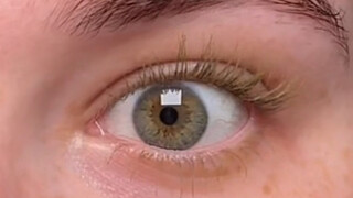 I think the yellow-green mascara review really matches her pupils.