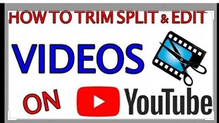 Paano mag edit video sa you tube  channel yung NASA gitna na video ang aalisin ( split center trim )