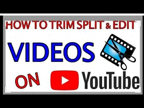 Paano mag edit video sa you tube  channel yung NASA gitna na video ang aalisin ( split center trim )