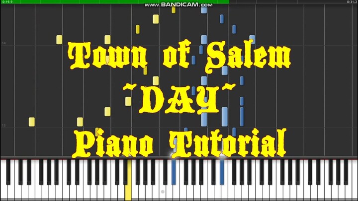 Town of Salem - Day (Piano Tutorial)