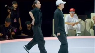 你能让KYOKA 老师都站起来！证明你的舞蹈很让人惊讶，上海街舞者比赛双人镜头