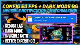 NEW! Config 60 FPS + Dark Mode BG + Invisible Notification and Matchmaking! | MLBB - Beatrix Patch