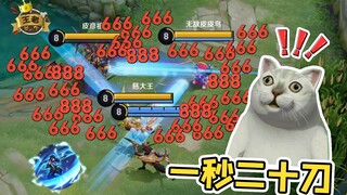 王者皮一下：什么样的澜可以打出一秒20刀？这还是人的操作吗！
