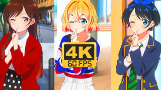 【4K60 FPS/4K Ultra HD】Rental Girlfriend Season 2 OP & ED