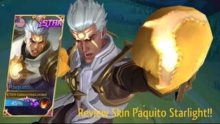 Review Skin Paquito Starlight "Fulgent Punch", Sekarang Sudah Tidak Botak Lagi 🤣 - Mobile Legends