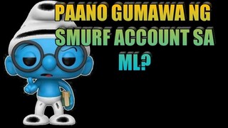 PAANO GUMAWA NG SMURF ACCOUNT NO CLEAR DATA MOBILE LEGENDS