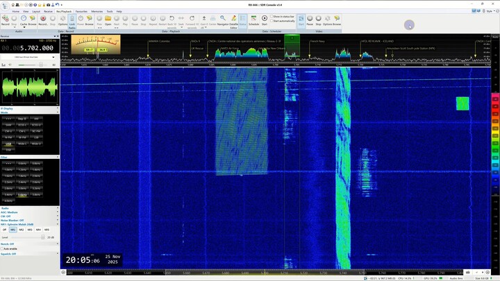 5702 Khz  -French Navy helicopter control