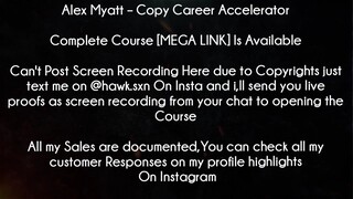 Alex Myatt Course Copy Career Accelerator Download