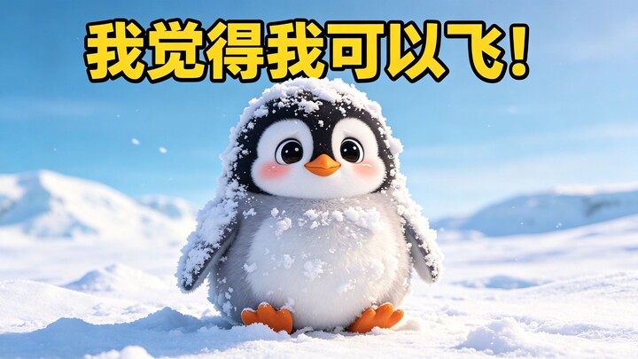 《企鹅：我觉得我可以飞！❄️💨💥》