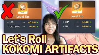 Rolling KOKOPIUM ARTIFACTS For Kokomi in a Nutshell | Stream Highlights Genshin Impact