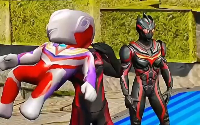 Geed was turned evil by Belia and threw Baby Zero and Baby Tiga into the sea!