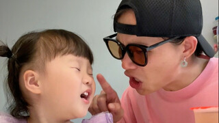 以后想谈恋爱先过我这关！哼！#人类幼崽 #宝爸带娃 #露兮粑粑 #小小露兮