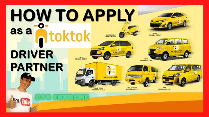 HOW TO APPLY as TOKTOK DRIVER PARTNER | Common Errors sa Application | Requirements