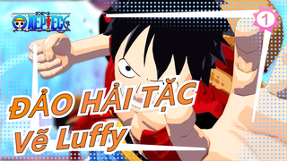 [ĐẢO HẢI TẶC] Vẽ Luffy với bút lông và màu nước_1