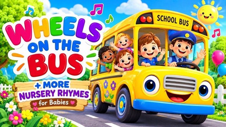 Wheels On The Bus + More - Nursery Rhymes for for Babies by LittleBabyBum
