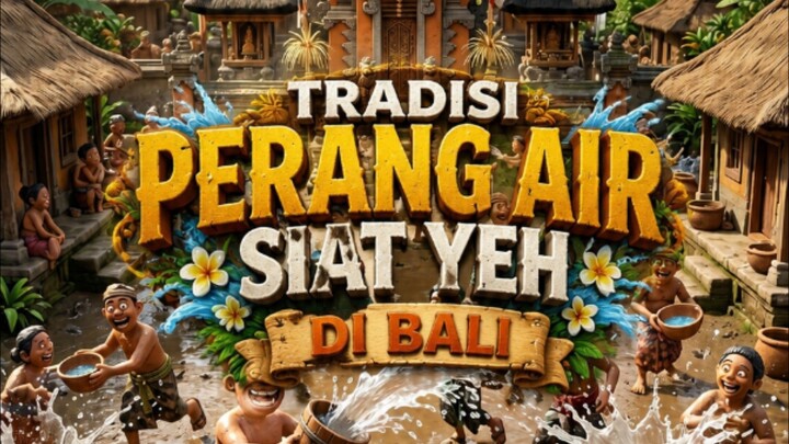 TRADISI PERANG AIR SIAT YEH DI BALI