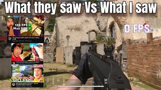 What they saw Vs what I saw in Warzone Mobile ( Android)