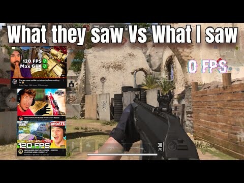 What they saw Vs what I saw in Warzone Mobile ( Android)