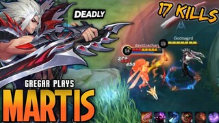 MLBB: 17 Kills!! Martis Insane Jungle Items!! Martis Best Build 2022 | Build Top 1 Global Martis