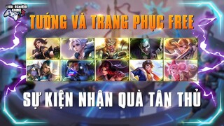 Liên quân FREE 23 tướng và trang phục (toàn server) Hướng dẫn nhận cực dễ TNG