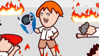 【Onion Man】Let’s duel! Digimon｜Sand sculpture animation｜Onion and Arvin