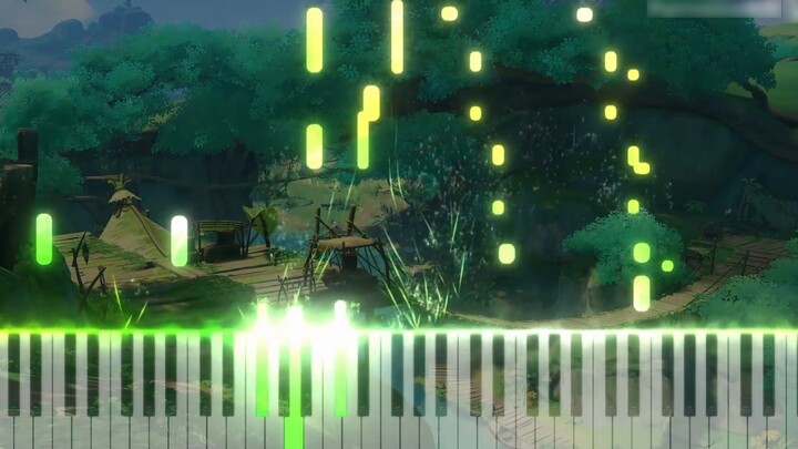 [Piano/ Genshin Impact] The beautiful music of Vimo Village! Village Surrounded by Green