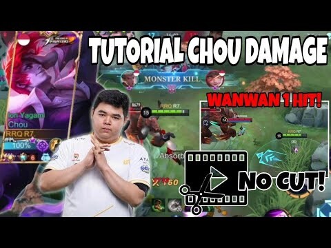 TUTORIAL CHOU DAMAGE BY RRQ R7 ! NO CUT ! - MOBILE LEGENDS