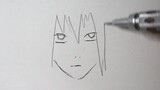 How to Draw Sasuke Uchiha😎