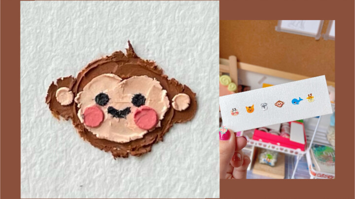 งานออริจินัลด้วยสีไม้—วาดมือเป็นลิงมินิน่ารัก 🐒 (แค่ไม่กี่ขั้นตอนก็ได้เจ้าตัวน้อยน่ารักมาครอบครองแล้