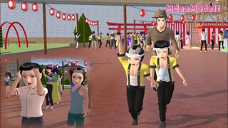 HAPPY TOWN: DAD CAUGHT US - EP4 SAKURA SCHOOL SIMULATOR