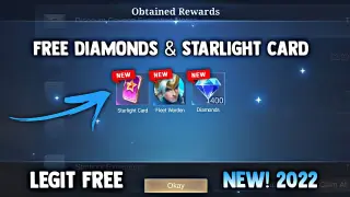 NEW! REDEEM FREE STARLIGHT CARD AND DIAMONDS! LEGIT FREE! (CLAIM NOW!) | MOBILE LEGENDS 2022