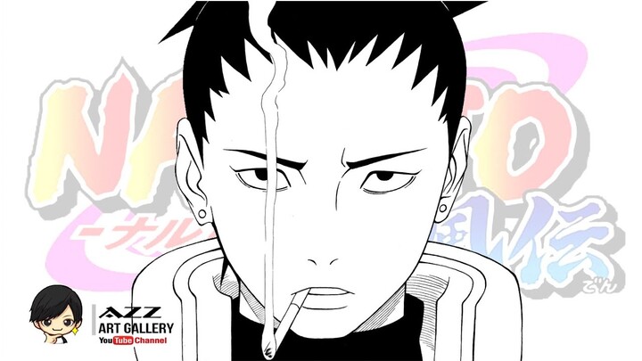 How to draw Shikamaru Nara from Naruto