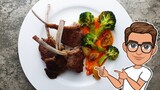 Quick & Easy Lamb Rack Recipe With Potatoes and Broccoli