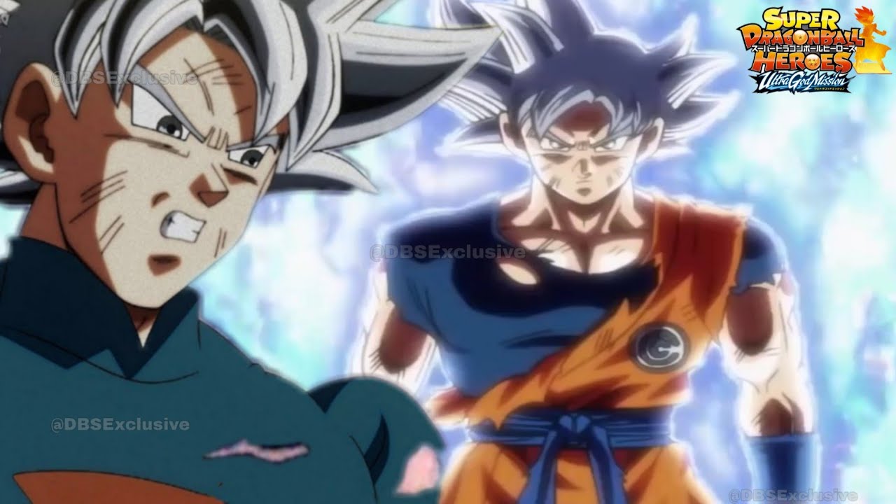 Goku Black versus instinto superior versus vegeta dragon ball heroes u